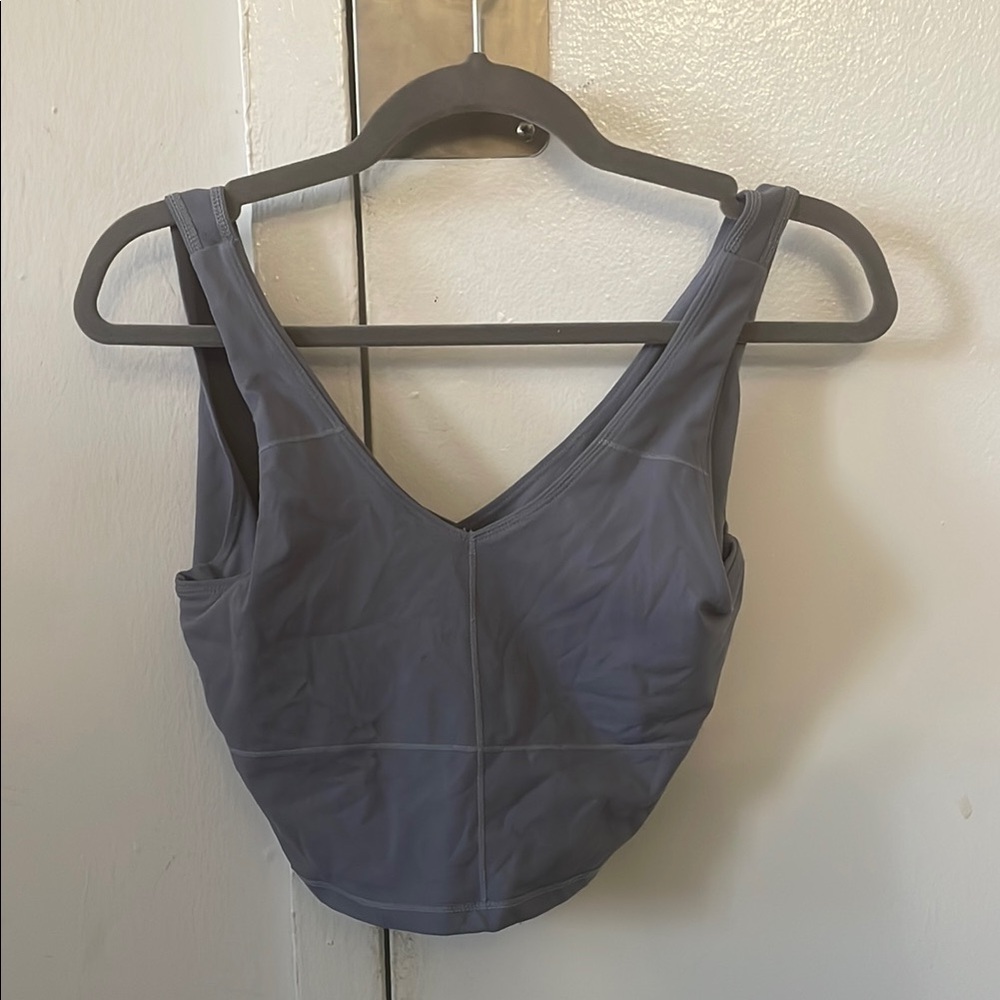 Gray Sleeveless Crop Top